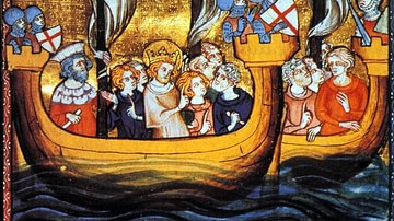 Louis IX Departing for the Seventh Crusade