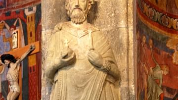 Sculpture of Charlemagne - Abbey of Saint John at Müstair