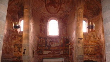 Interior of the Abbey of Saint John at Müstair