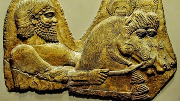 A Groom and Horses from Western Assyria