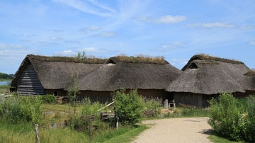 Reconstructed Viking Houses at Hedeby