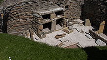 Stone furnishings of a house