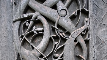 Decorated Portal of Urnes Stave Church