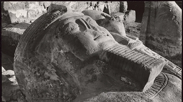 Head of a Colossus, Wadi es Sebui, Nubia