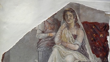 Wall Painting Depicting Phaedra