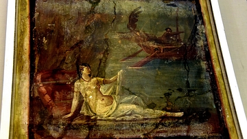 Fresco of Ariadne on Naxos