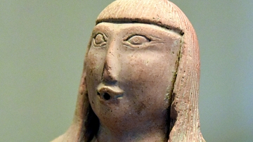 Khotan Terracotta Woman with Long Hair