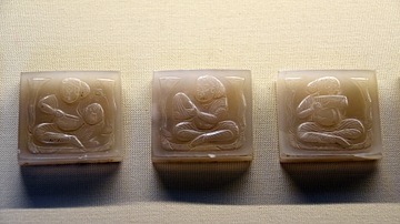 Tang Dynasty Agate Belt Plaques