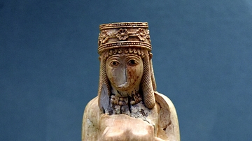 Urartian Ivory Figure of a Nude Woman