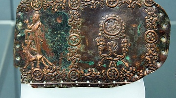Urartian Fragment from a Bronze Belt