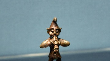 Bronze Figurine of a Trumpeter