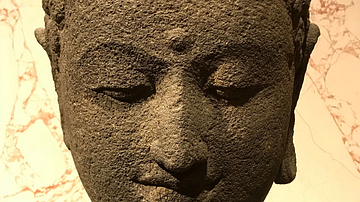 Head of a Buddha from Borobudur