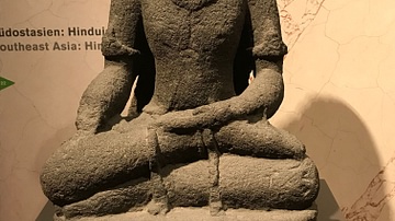 Statue of the Hindu Moon God Chandra