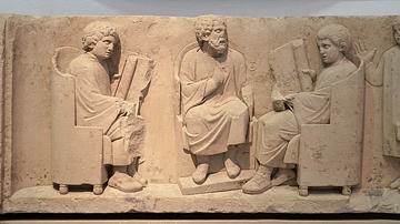 Roman Relief of a Teacher & Three Pupils
