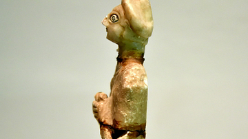 Statue of a Female Sumerian Worshipper from Khafajah [Left Side]