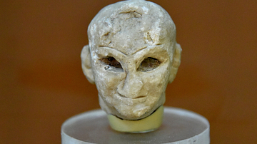 Head of a Sumerian Male from Tell Asmar