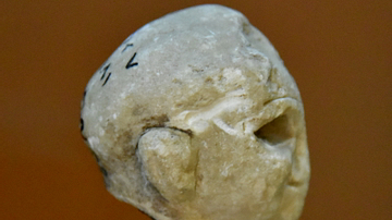Head of a Sumerian Male from Tell Asmar [Right Side]