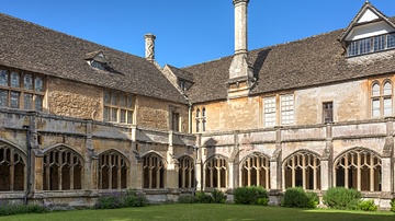 Cloister of Lacock Abbey, England