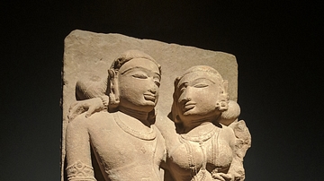 Amorous Indian Couple Relief