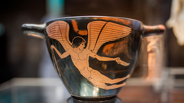 Red-Figure Cup with Eros Figure