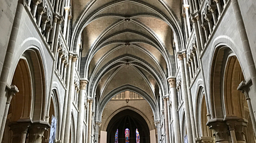 Ceiling and Pillars of Lausanne Cathedral