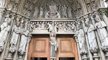 Gothic Statues at Lausanne Cathedral