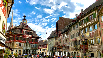 Stein-am-Rhein's Town Hall Square