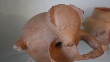 Cycladic Piglet-Shaped Vase