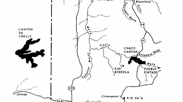 Map of Ancestral Puebloan Sites in US Southwest