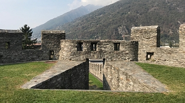Entranceway to the Murata at Castelgrande in Bellinzona