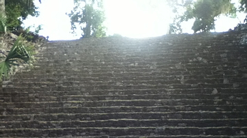 Stairs Leading up to the Gran Basamento Chacchoben