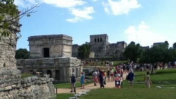 Temple of the Frescoes and El Castillo, Tulum