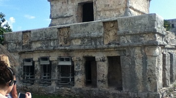 The Temple of the Frescoes, Tulum, Mexico