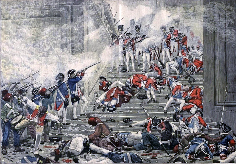 Storming of the Tuileries Palace on 10 August 1792