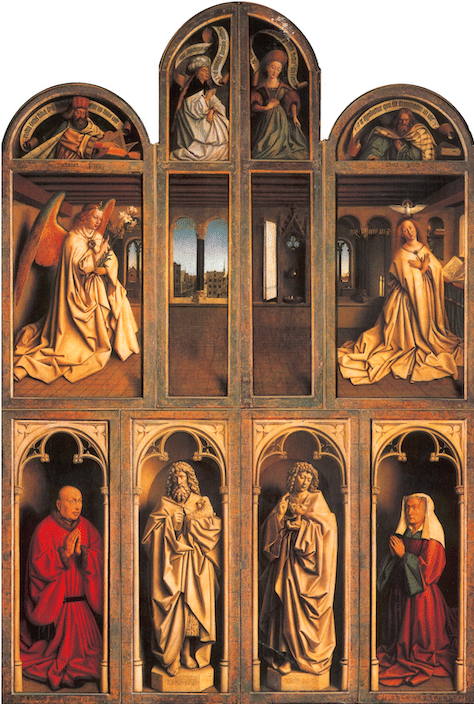 Closed View of the Ghent Altarpiece - World History Encyclopedia