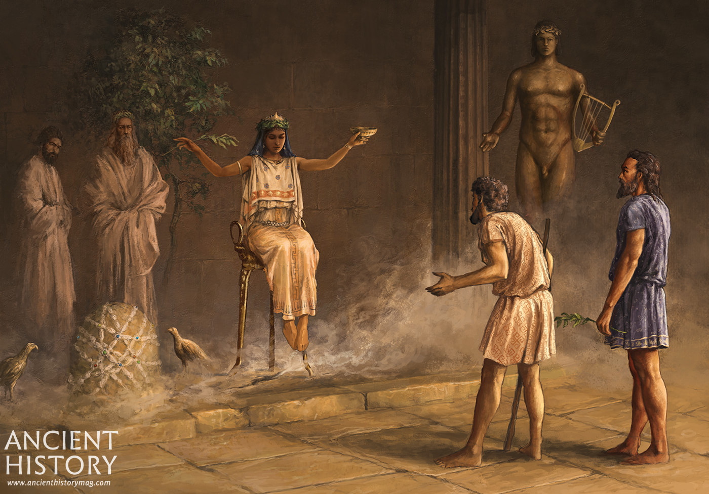 The Oracle at Delphi (Artist's Impression) - World History
