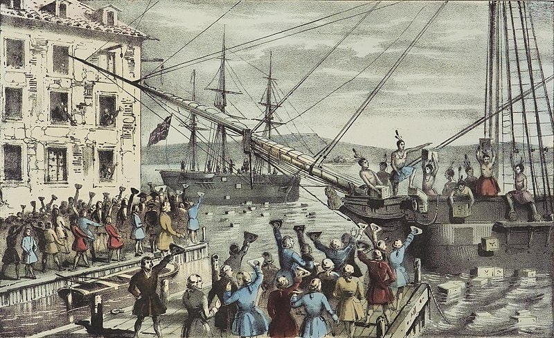 boston tea party why did they dress as natives Boston Tea Party