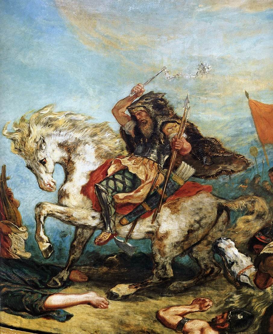 Attila the Hun by Delacroix - World History Encyclopedia