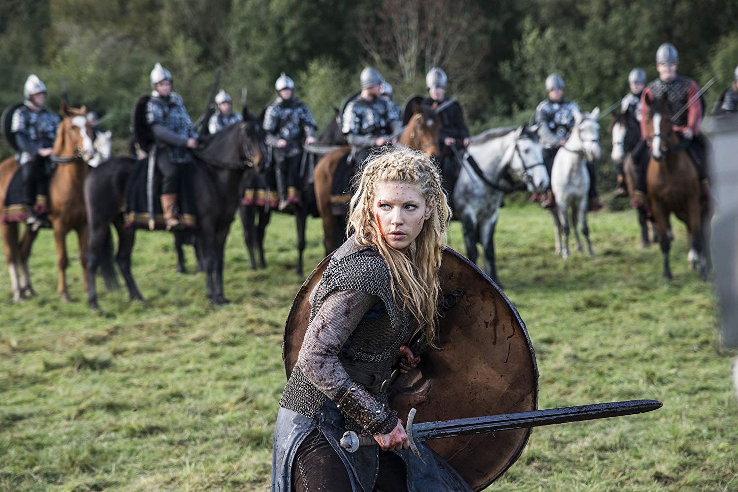 Vikings on HISTORY on Instagram: “Lagertha taught Porunn well! Double tap  if you think the young shield maiden killed i…