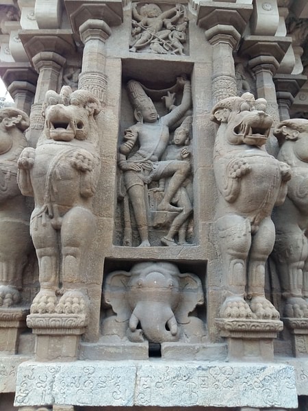 Shiva & Parvathi, Kailasanatha Temple