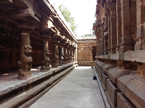 Lion-Columned Pathway, Kanchipuram