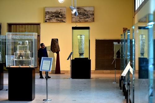 The Warka Vase at the Iraq Museum