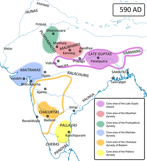 Maukhari Inscriptions Maukhari Dynasty - World History Encyclopedia