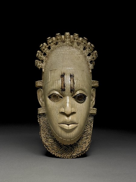 Benin Ivory Hip Pendant Mask (by The British Museum, Copyright)