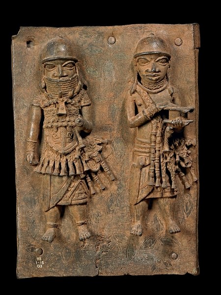 Benin Brass Plaque