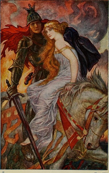 Guinevere and Lancelot (by Internet Archive Book Images, Public Domain)