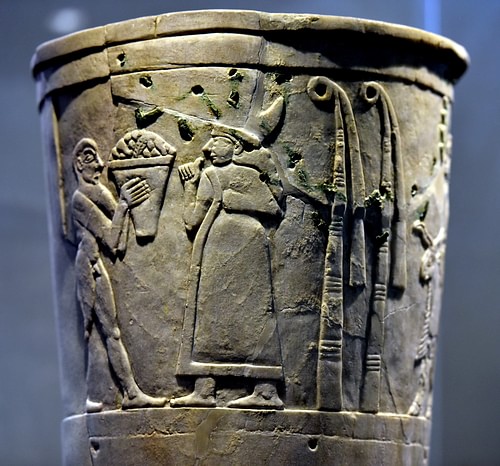 Offering to Inanna, Warka Vase [Top Register]