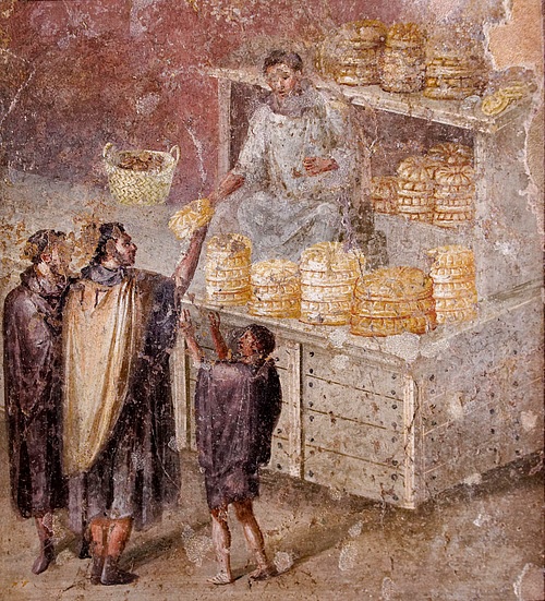 Sale of Bread Fresco, Pompeii