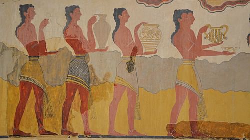 Minoan 'Procession Fresco' from Knossos