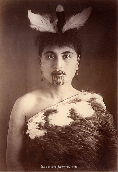 Maori Woman with Chin Moko